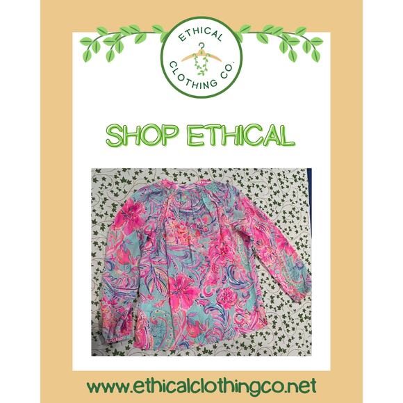 Lily Pulitzer Elsa Silk Top Size XS - Picture 1 of 6